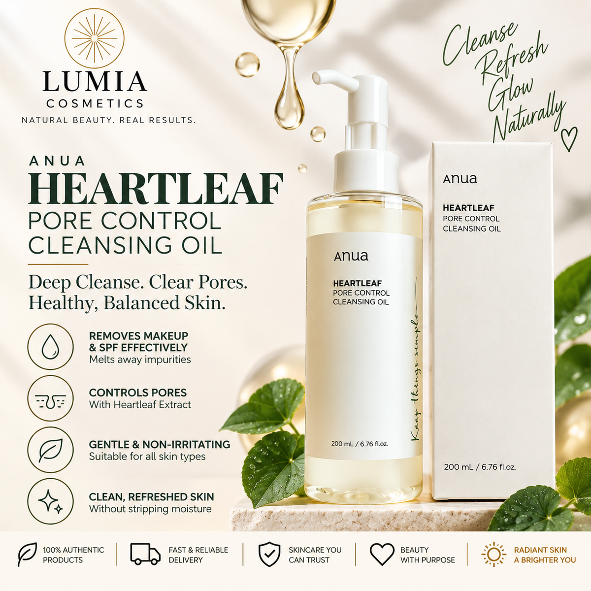 Anua Heartleaf Pore Control Cleansing Oil 200ml