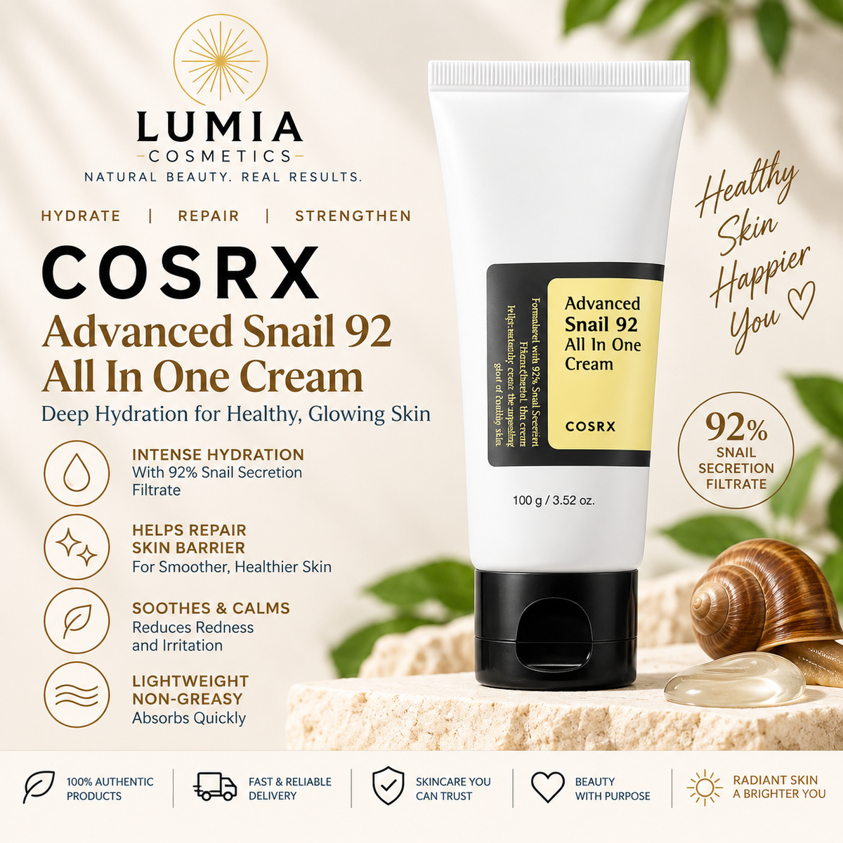 COSRX Advanced Snail 92 All In One Cream 100g